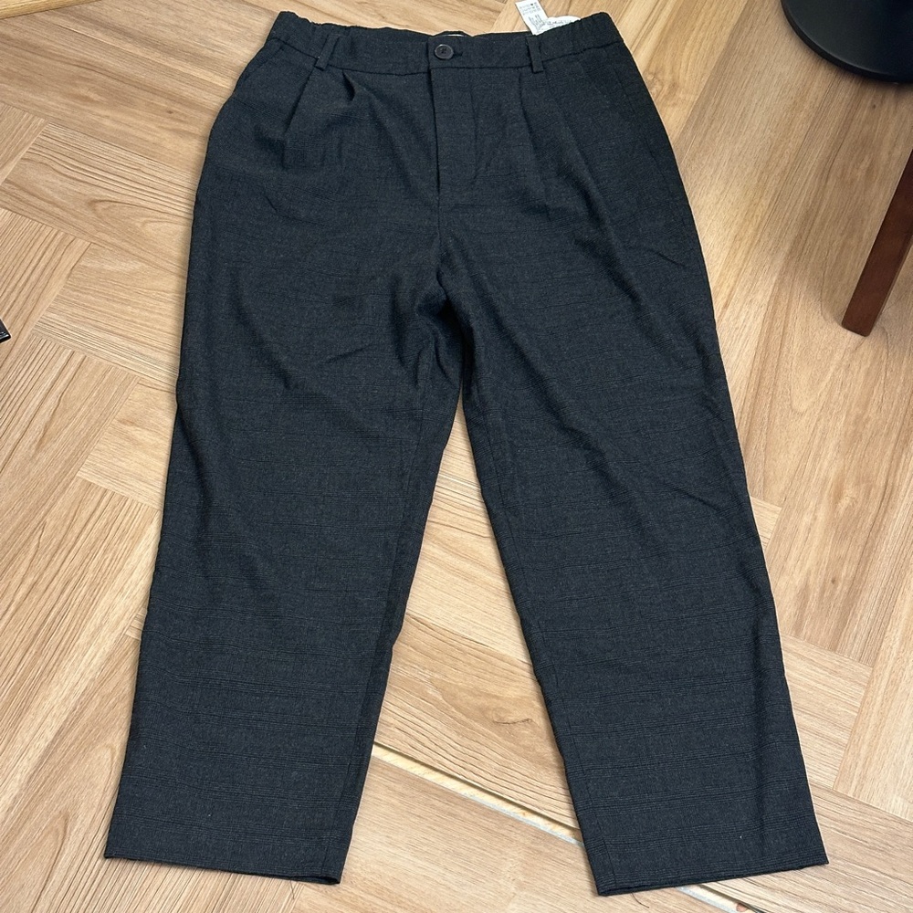 Zara Black Cropped Tailored Pants